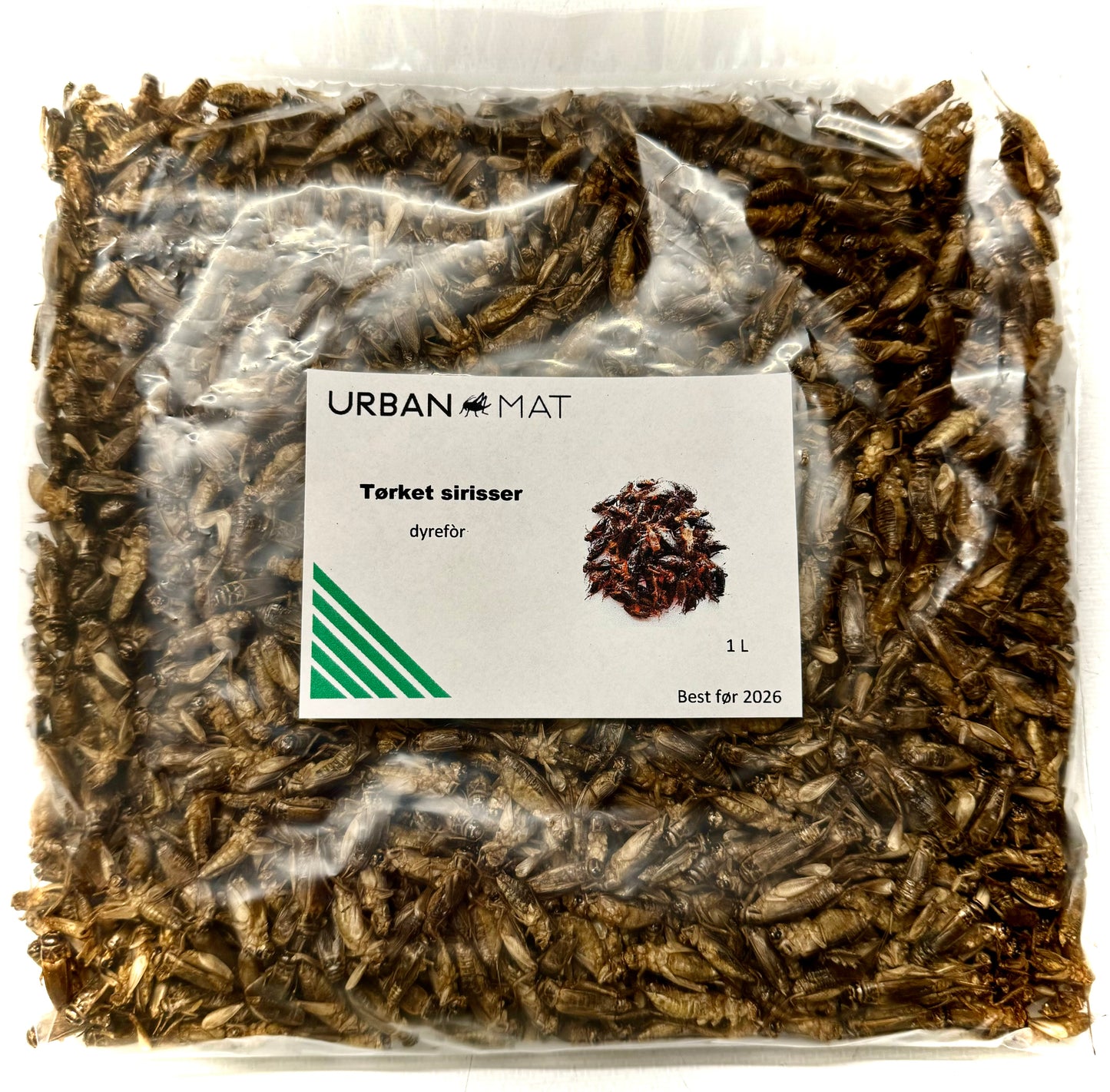 Tørkede sirisser som fôr