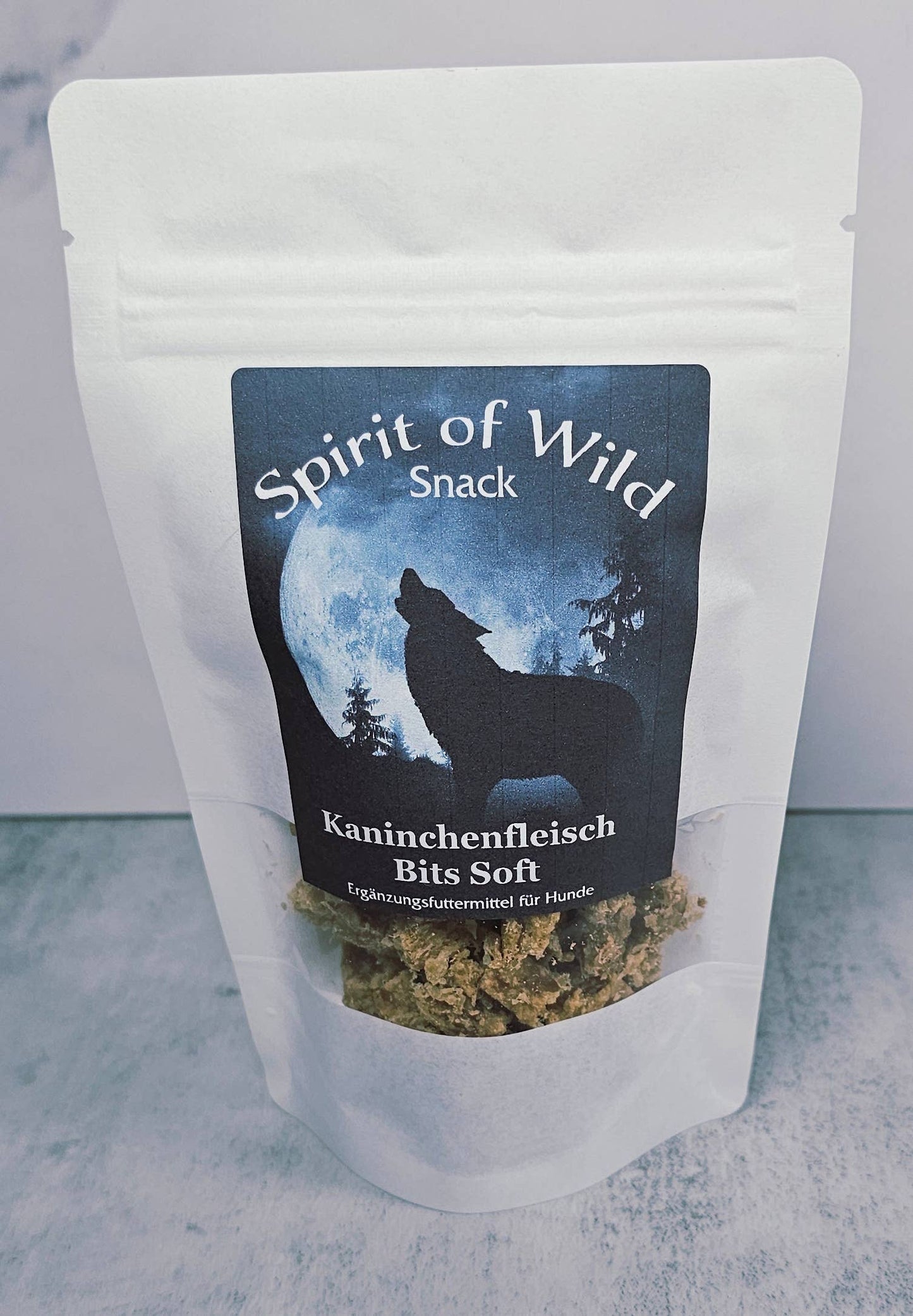 Forhåndssalg 10%, utsending fra uke 33/34! Spirit of Wild Snack Rabbit Meat Bits Soft (Oversettelse kommer)