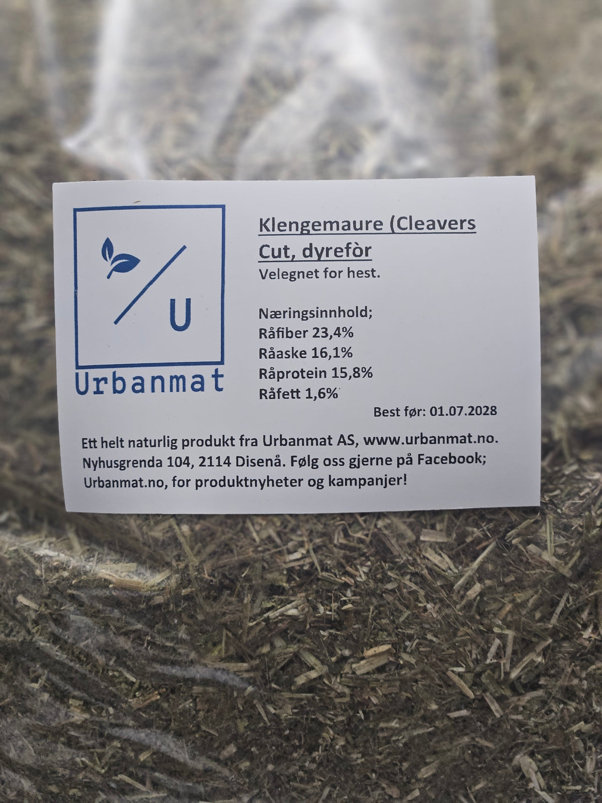 Klengemaure (Cleavers Cut). 100% naturlig råvare, ingen tilsetninger.