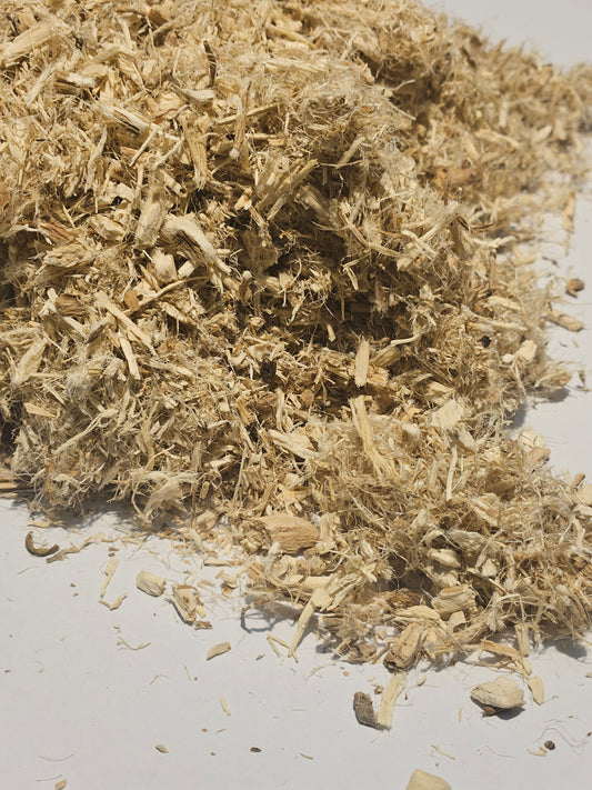 Legestokkrose (Marshmallow root Cut). 100% naturlig råvare, ingen tilsetninger.