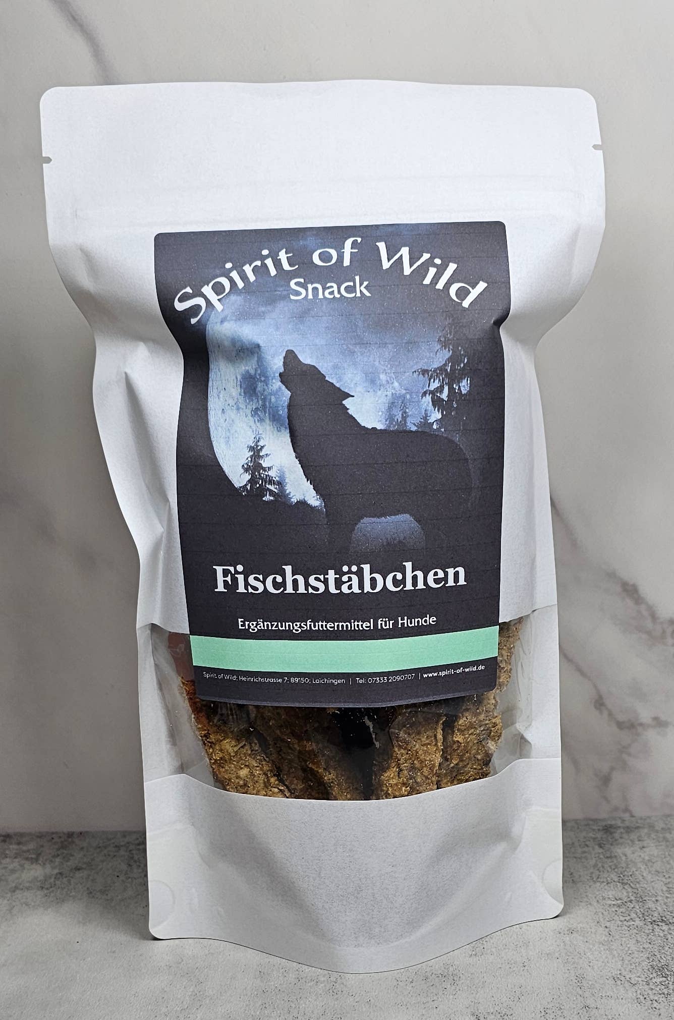 Forhåndssalg 10%, utsending fra uke 33/34! Spirit of Wild chews fish sticks (Oversettelse kommer)