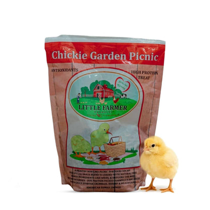 Nyhet! "Chickie Garden Picnic", GMO- og soyafritt snacks til kyllinger.