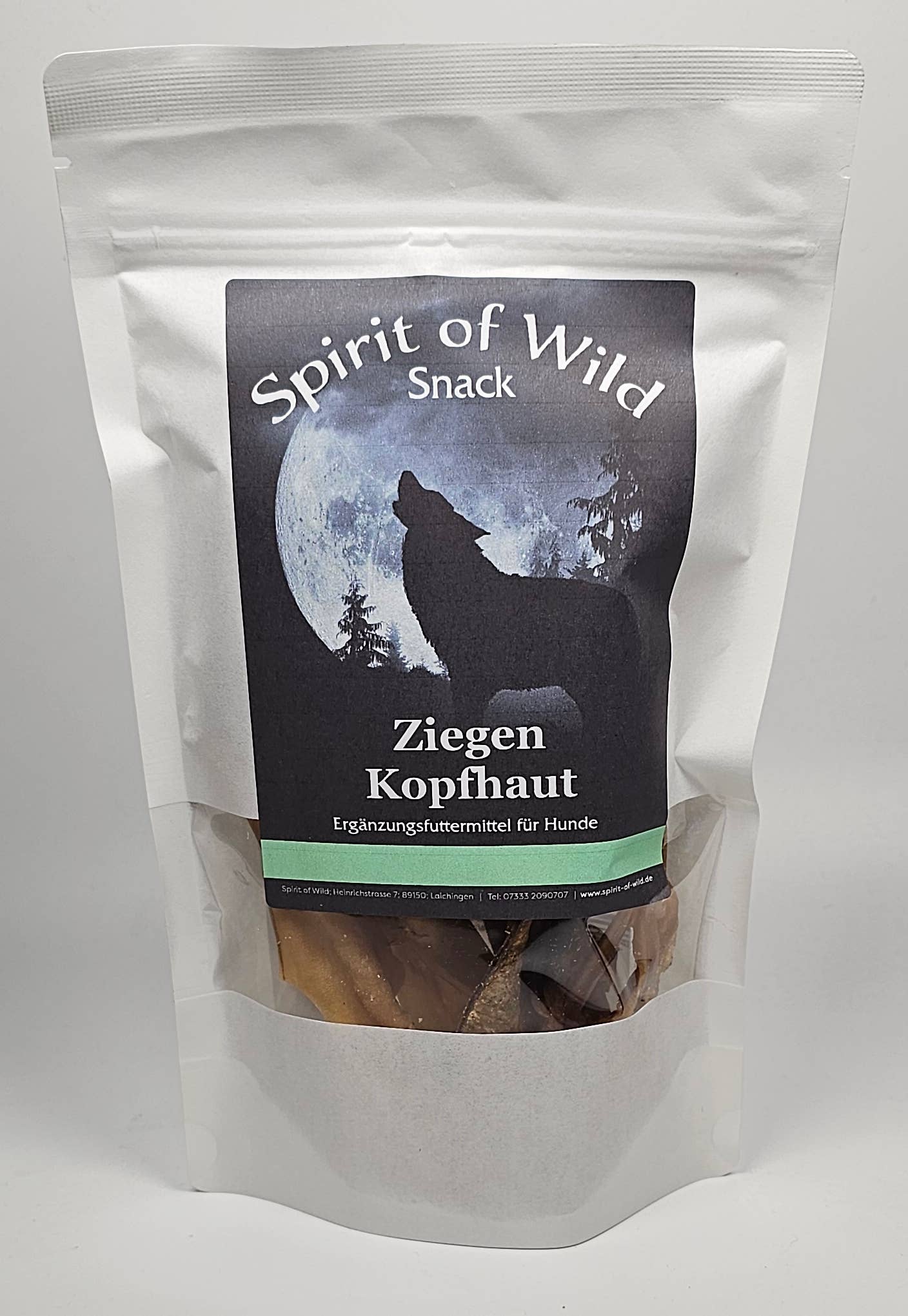 Forhåndssalg 10%, utsending fra uke 33/34! Spirit of Wild chews goat scalp (Oversettelse kommer)