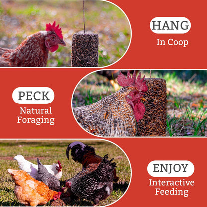 Nyhet! "Peck Away Grub"- Kyllinggodbiter på snor.