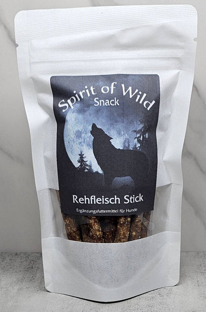 Forhåndssalg 10%, utsending fra uke 33/34! Spirit of Wild Snack venison stick (Oversettelse kommer)