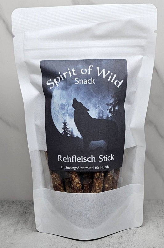Forhåndssalg 10%, utsending fra uke 33/34. Spirit of Wild Snack venison stick (Oversettelse kommer)