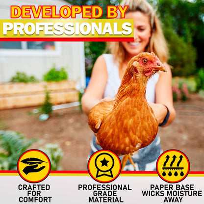 Underlag til rugekasser fjørfe, 100% naturlig, og komposterbart. Fra "My Favorite Chicken". (Oversettelse kommer)