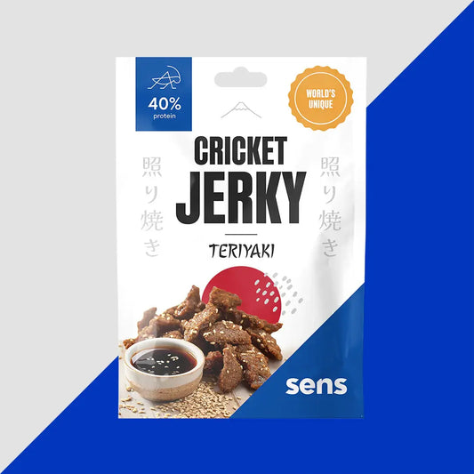 Første utsendelse uke 33. Cricket Jerky | Teriyaki 25 g. (Oversettelse kommer)