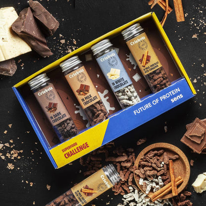 Første utsending uke 33. Roasted Edible Insects In Snack Gift Box (Oversettelse kommer)