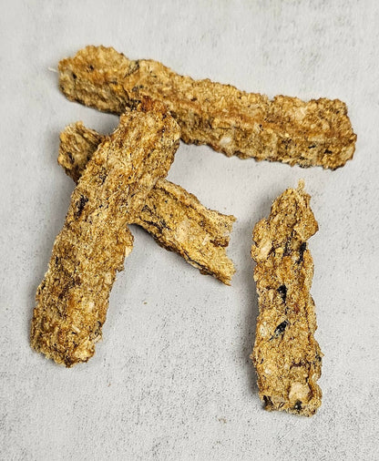 Forhåndssalg 10%, utsending fra uke 33/34! Spirit of Wild chews fish sticks (Oversettelse kommer)