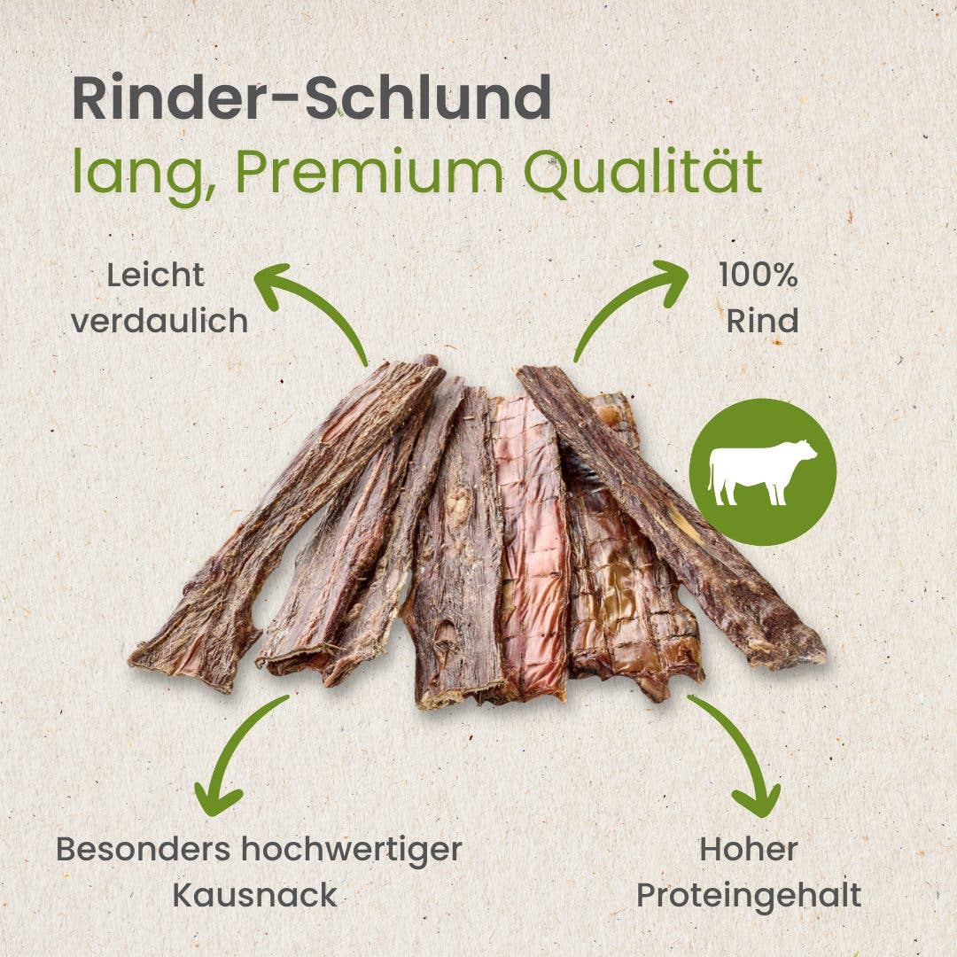 Nyhet, 10%! Spiserør av storfe, lang, premium kvalitet. 100% naturlig. Fra Kauartikel.com.