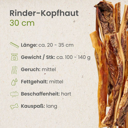 Skalpe av storfe, 30 cm, 100% naturlig. Fra Kauartikel.com