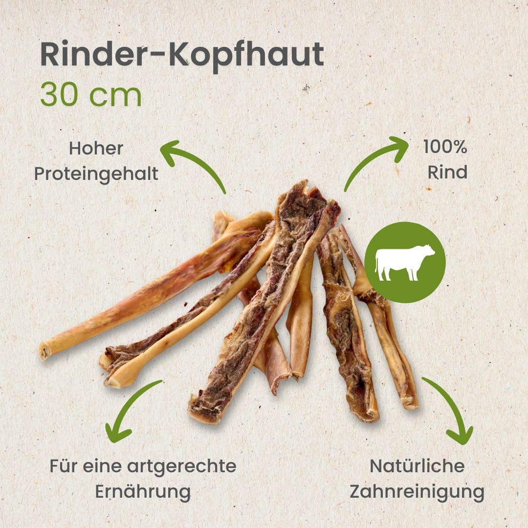 Skalpe av storfe, 30 cm, 100% naturlig. Fra Kauartikel.com