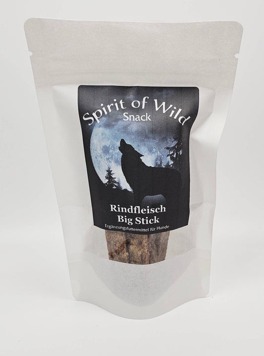 Forhåndssalg 10%, utsending fra uke 33/34! Spirit of Wild Snack Beef Big Stick (Oversettelse kommer)