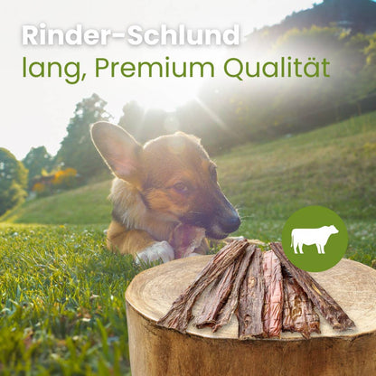 Nyhet, 10%! Spiserør av storfe, lang, premium kvalitet. 100% naturlig. Fra Kauartikel.com.