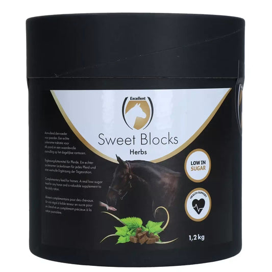 Nyhet, 10%! Excellent Horse, Sweet Herbs Blocks. 1,2 kilo.